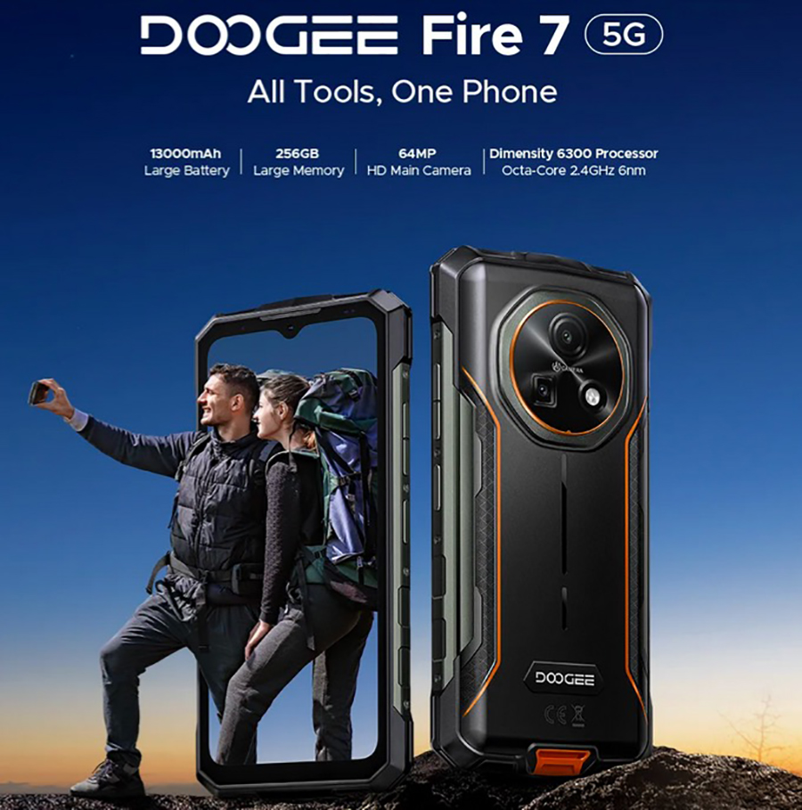 защищенный смартфон Doogee Fire 7 Green
