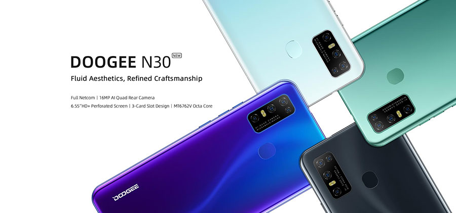 Doogee N30 4/128GB Black надежный и бюджетный смартфон хорошего качества