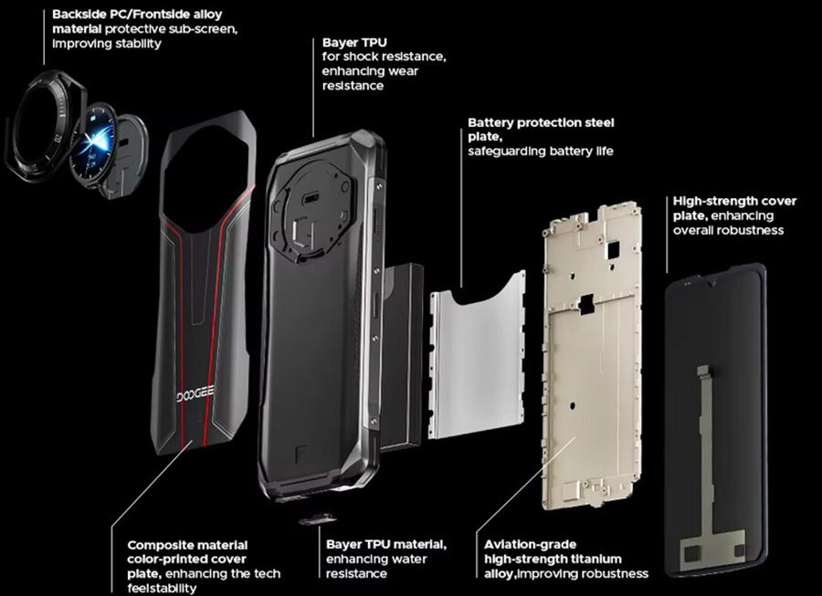 Doogee S119 Red  Mediatek MT8788 Octa Core 2.0GHz