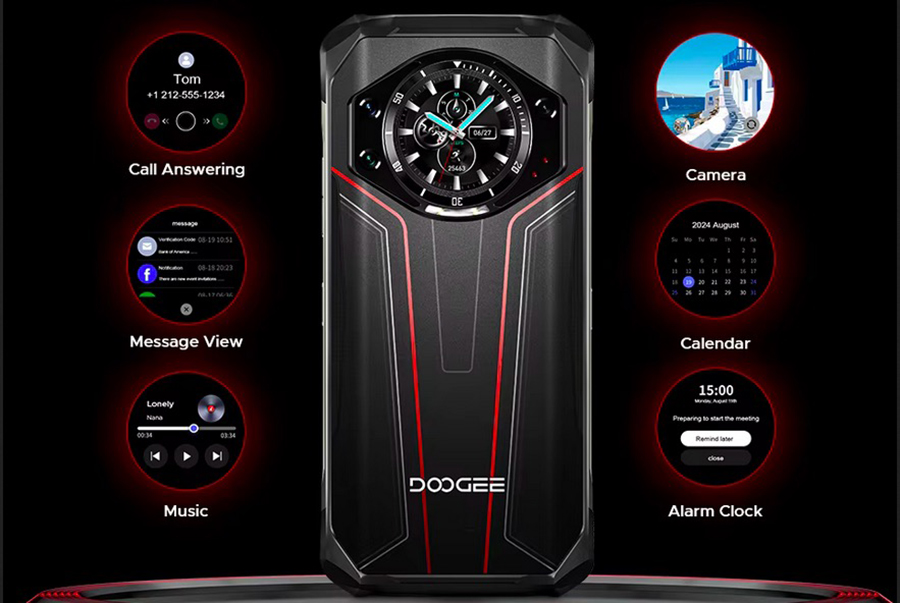 Doogee S119 Red 100MP AI main camera+20MP Night vision camera+ 5MP Wide Angle camera 