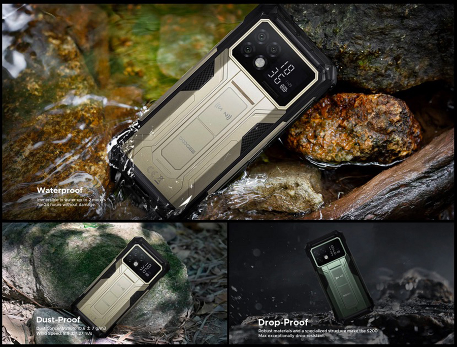 Захищений телефон Doogee S200 Max Gray - ідеальний для будівництва та походів