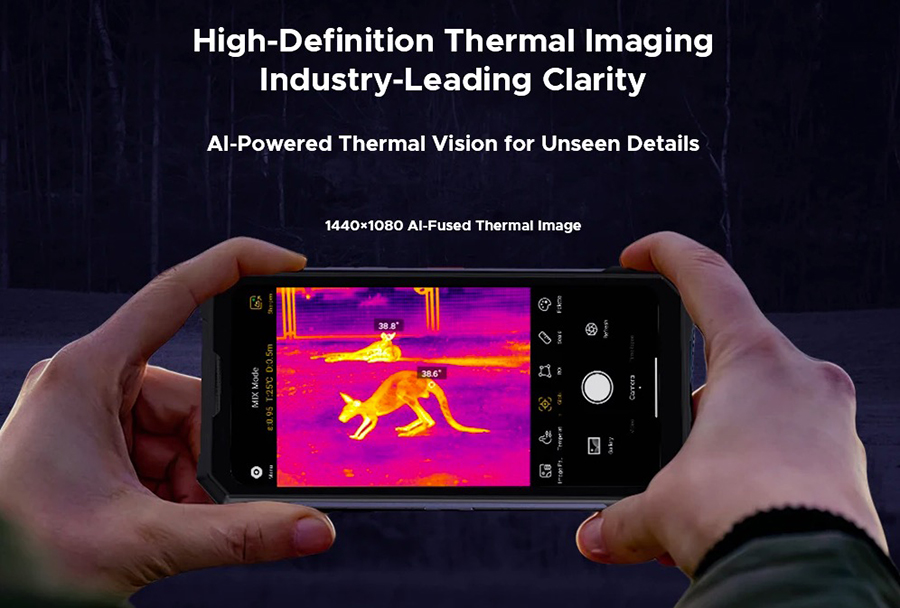 Защищённый смартфон DOOGEE S300 Plus Thermal 12GB/1TB с большим объёмом памяти