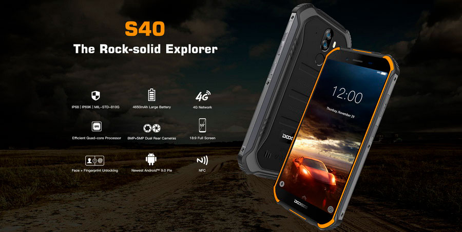 Doogee S40 Fire Orange купить в Украине по лучшей цене