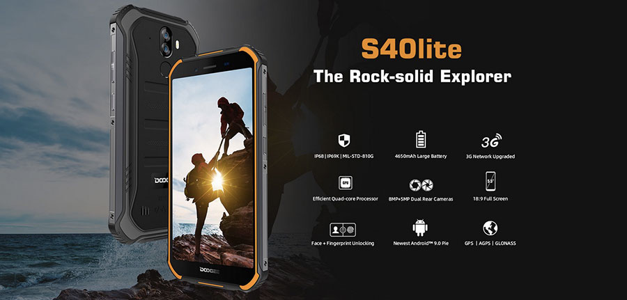 Doogee S40 Lite Fire Orange обновленная бюджетная версия смартфона в 2019 году
