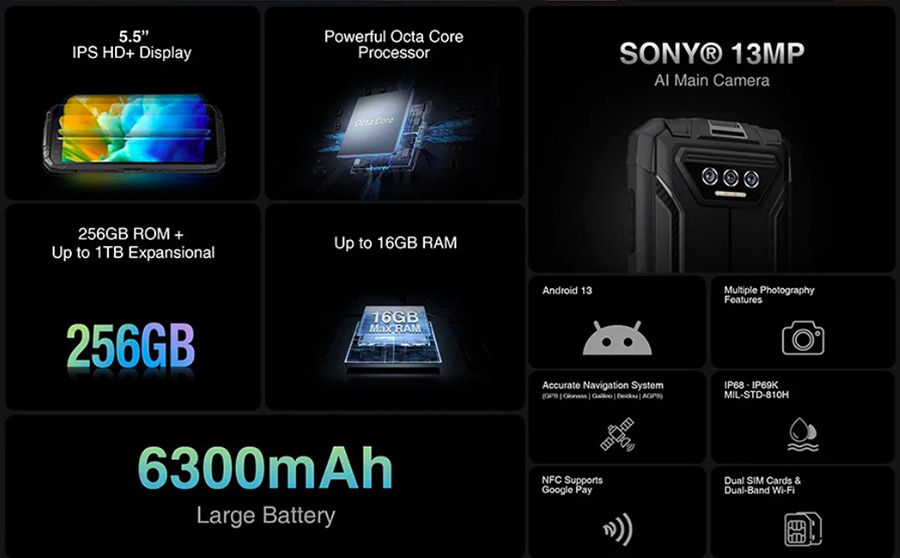Практичный и недорогой защищенный смартфон Doogee s41 Max