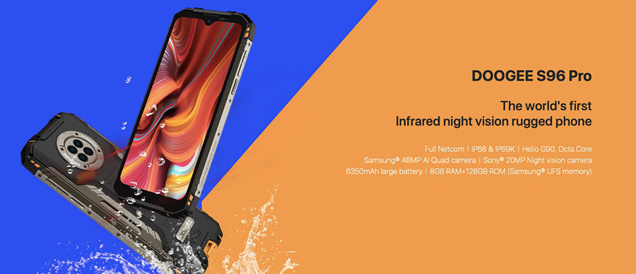 Doogee S96 Pro 8/128GB Orange оснащен чипсетом Mediatek Helio G90T, 8 GB оперативной памяти и 128 GB встроенной памяти