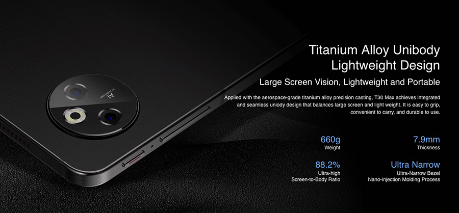 DOOGEE T30 Max Khaki 12.4" IPS 4K Display