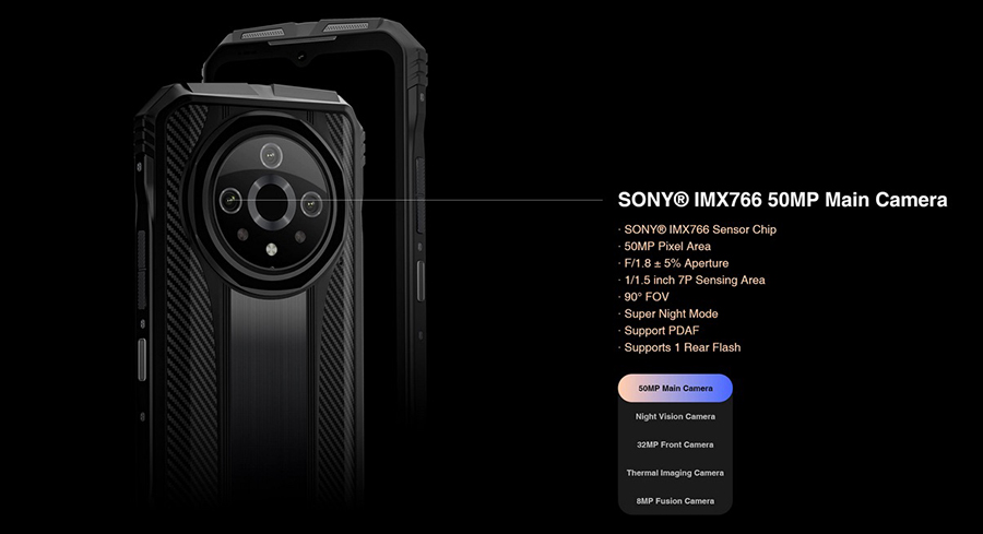Doogee V31 GT 12/256GB Silver модель оснащена процессором Dimensity 1080