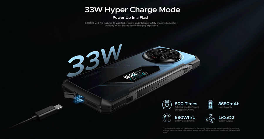 Doogee V40 Pro 8680mAh Android 14
