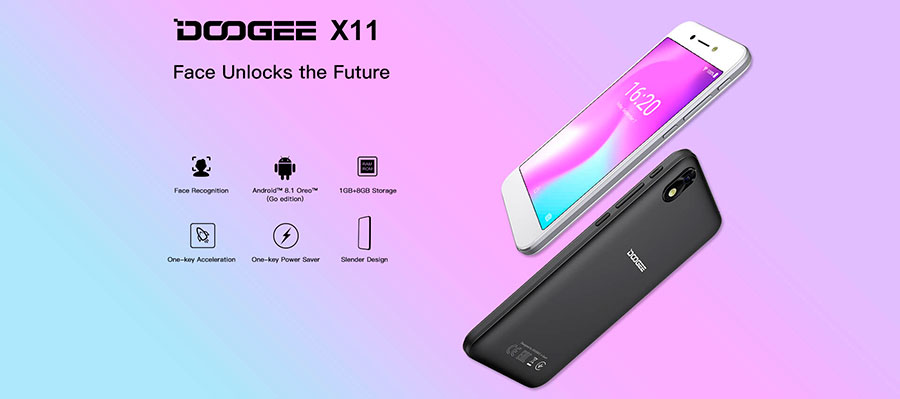 Doogee X11 Black бюджетный смартфон за 1000грн