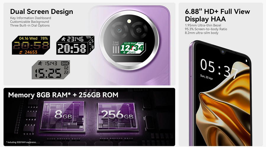 IIIF150 Action A5Pro 3/256GB Titanium сочетает надёжность и стиль - мощный процессор