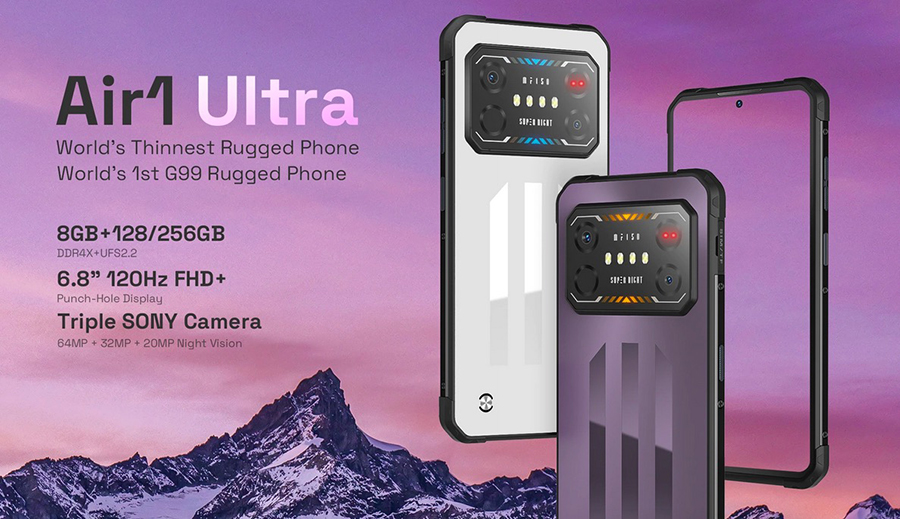 В смартфоне IIIF150 Air1 Ultra 8/128GB Black сбалансированный дизайн и потрясающая отделка подходят для любого стиля.