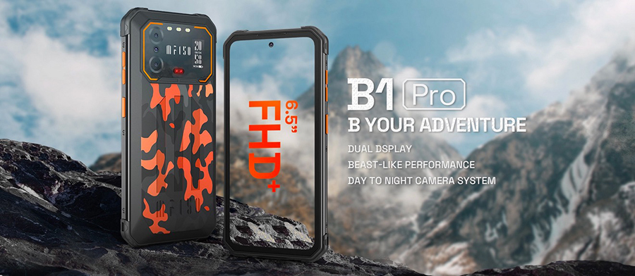 IIIF150 B1 Pro 6/128GB Black в этом смартфоне на задней панели находится второй дисплей, который показывает время