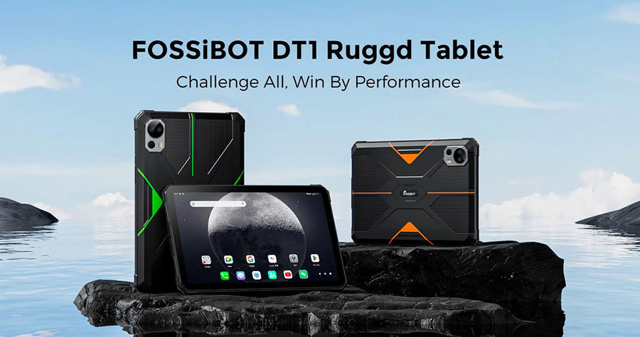 FOSSiBOT DT1 Orange Rugged Tablets Android 13 11000mAh 10.4" FHD 2K Display 48MP Camera 16GB 256GB Tablet PC