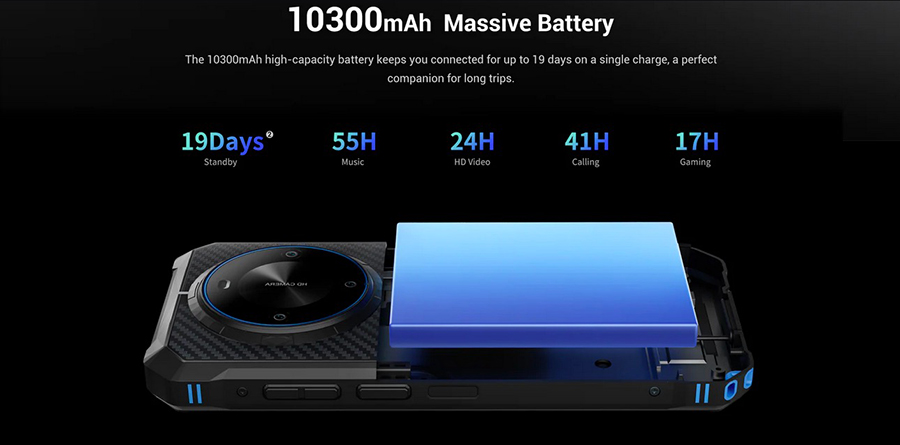 FOSSiBOT F105 10300mAh Large battery/ Support 10W fast charging