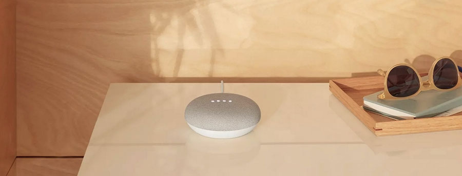 Google Home Mini Акустический персональный ассистент - Умная колонка с голосовым помощником Google Assistant