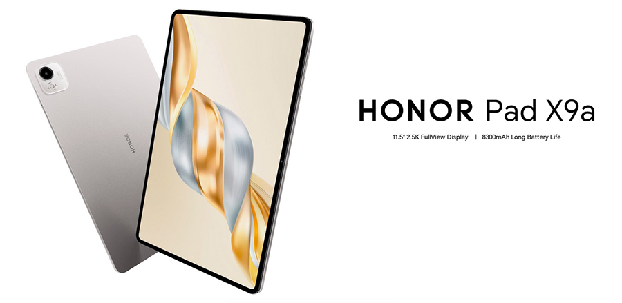 Планшет Honor Pad X9A Gray с экраном 11.5 дюймов 2.5K и аккумулятором 8300 мАч.