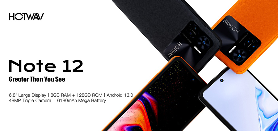 hotwav note 12 black получил аккумулятор на 6180 мАч