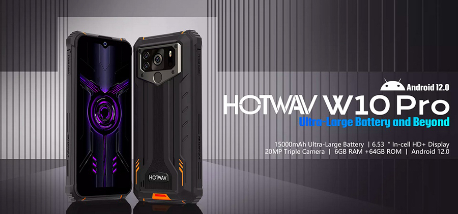 У обновленной версии Hotwav W10 Pro 6/64GB Orange остался топовый стандарт защищенности IP69K, который позволяет смартфону находиться в воде и падать хоть на асфальт