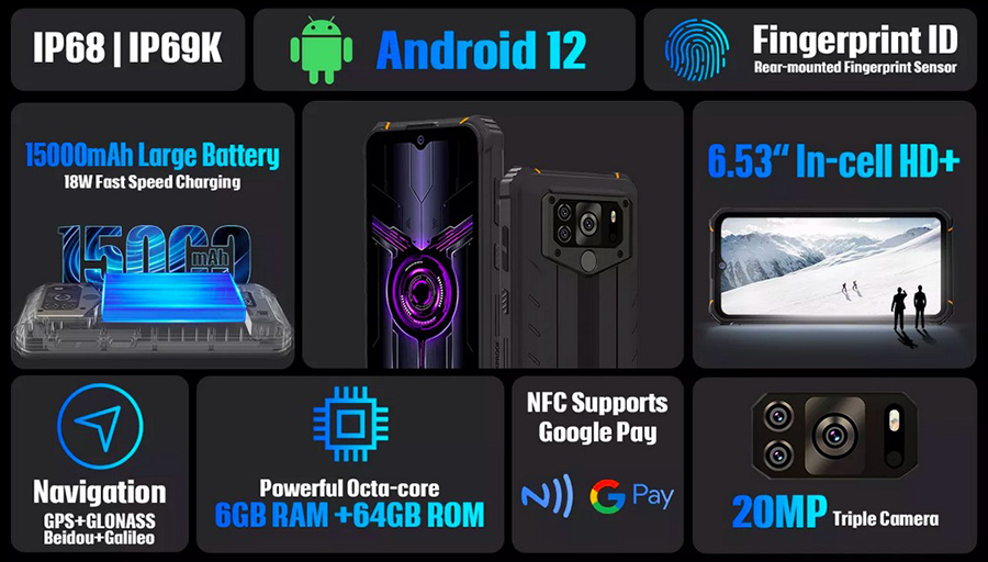 Hotwav W10 Pro 6/64GB Orange обзавелся модулем NFC