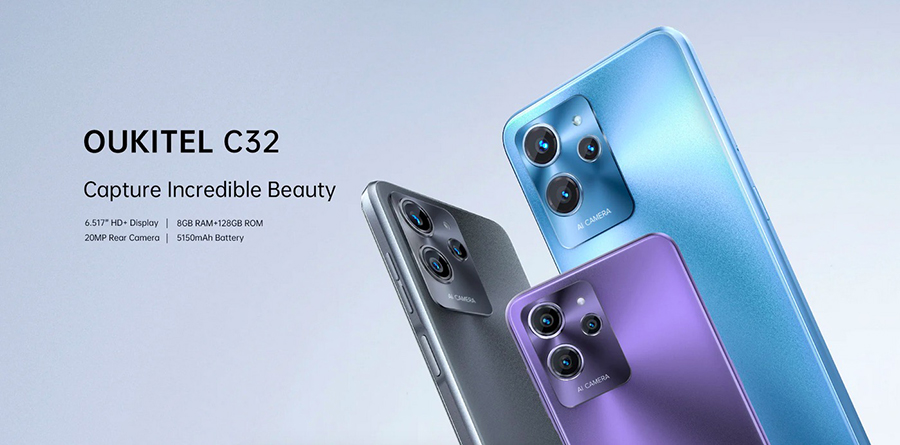 Oukitel C32 6.52 ", 1600х720 (20:9), 269 ppi, 60 Гц