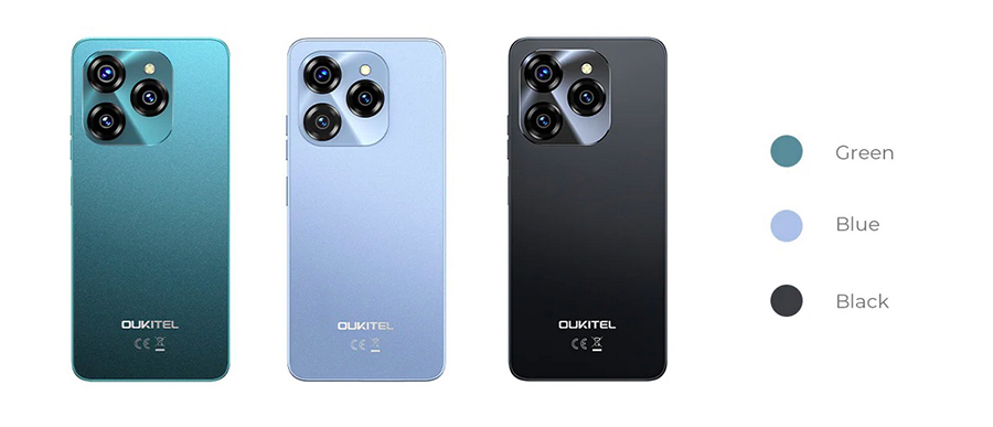 % buffered Oukitel C50 5150mAh Battery 6.8-Inch Android 14 5G Smartphone (24+128GB)