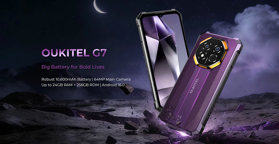 Oukitel G7 8/256GB Purple элегантный дизайн и мощные возможности