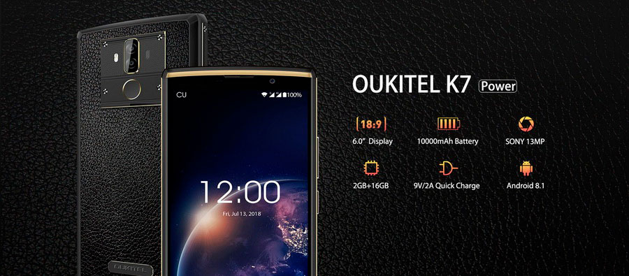 Oukitel K7 Power: до 50 дней работы без подзарядки и Android 8.1