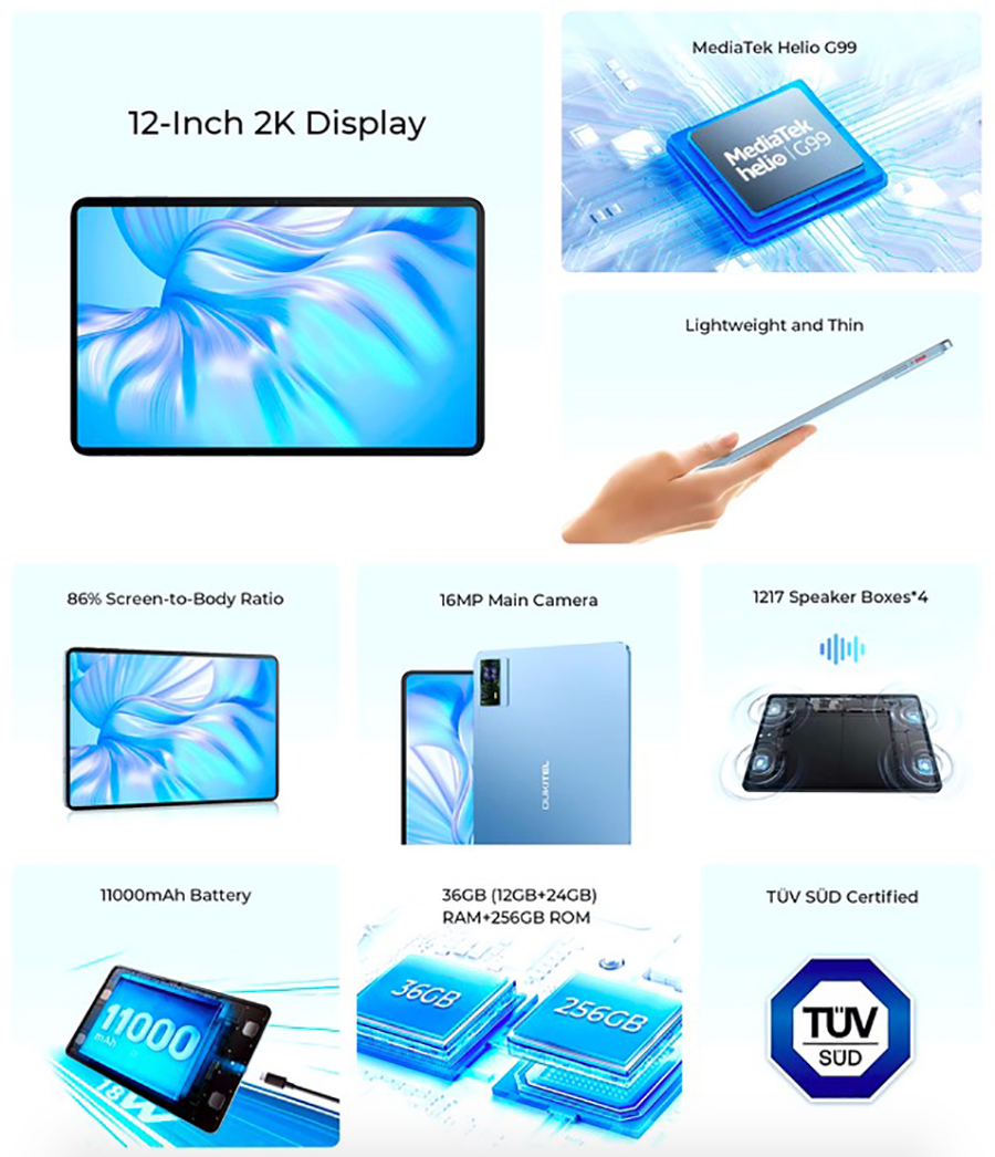 Oukitel OT5 Tablet Helio G99