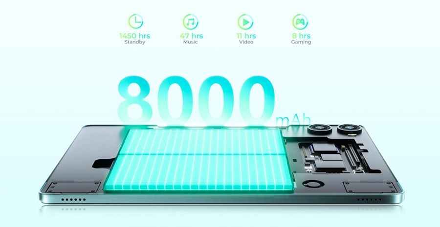 Oukitel OT9 4/128GB Grey 8000mAh Battery Capacity