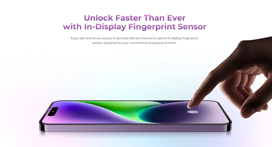 Oukitel P1 8/256GB Black In-Display Fingerprint Sensor