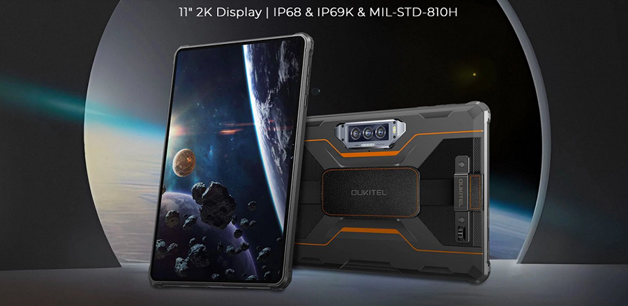 Oukitel RT8 Rugged Tablet 11-inch 2K Display 20000mAh Battery 48MP Sony Camera