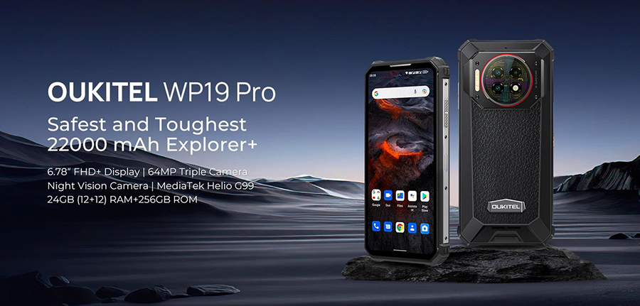 Oukitel WP19 Pro, MTK Helio G99 и аккумулятор на 22000mAh