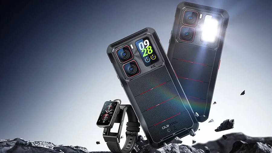 Oukitel WP300 can be equipped with a detachable earphone or camping light