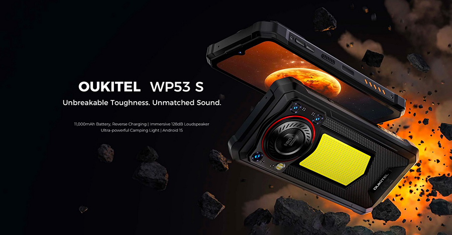 Oukitel WP53S Black cмартфон для экстремальных условий и повседневной надёжности