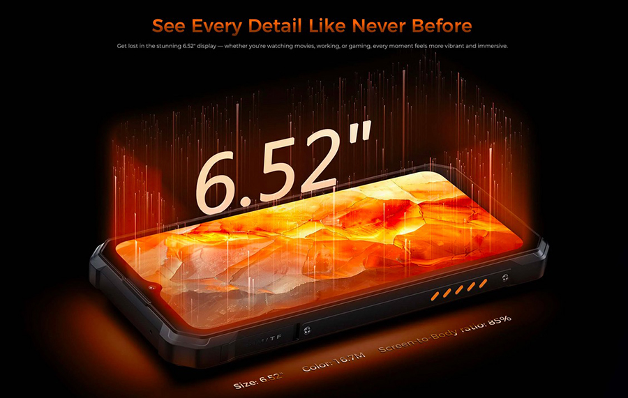 Надёжный защищённый смартфон Oukitel WP53S с экраном 6.52"