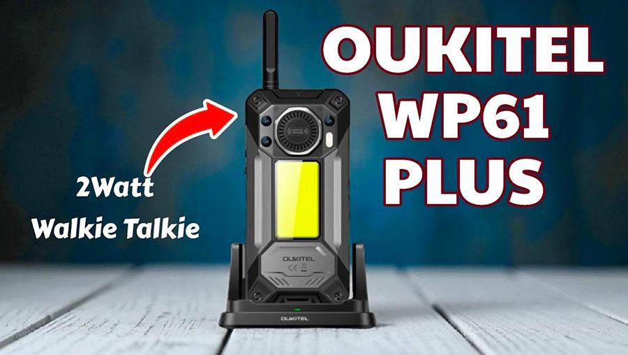 Oukitel WP61 Plus 16/512GB Black защищённый смартфон с рацией и фонарём