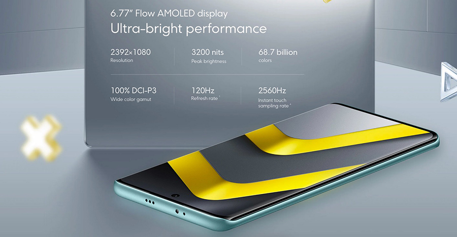 Poco M8 8/512GB Silver дисплей с насыщенной цветопередачей и плавной прокруткой