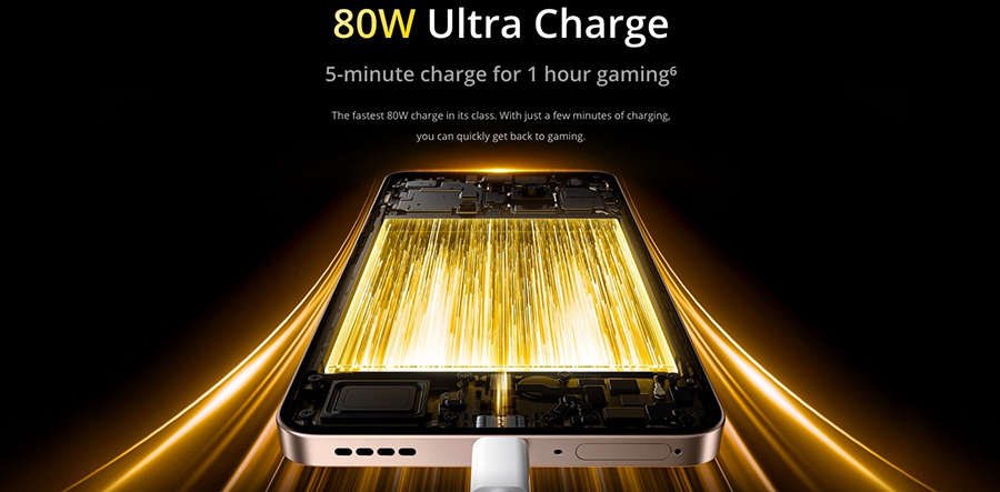 Realme 13 Plus 5G 8/256GB Victory Gold 80W Ultra Charge 5000mAh Battery