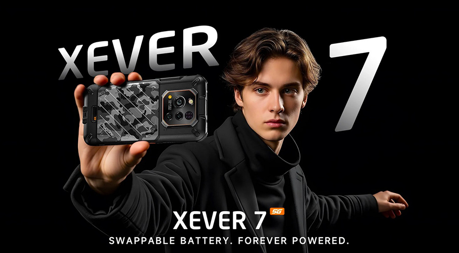 RugOne Xever 7 Black защищенный смартфон с двумя батареями