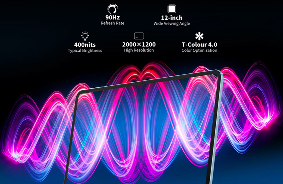 Teclast T60 Plus 6/128GB Screen: 12" 2000 x 1200 pixels