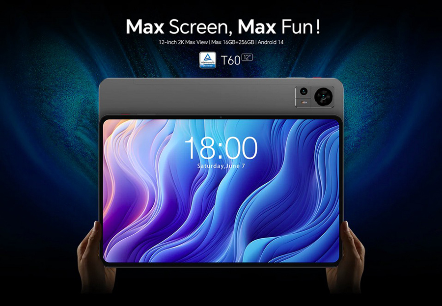 Планшет Teclast T60 Max 16GB RAM (8GB + 8GB Expansion) 256GB ROM 