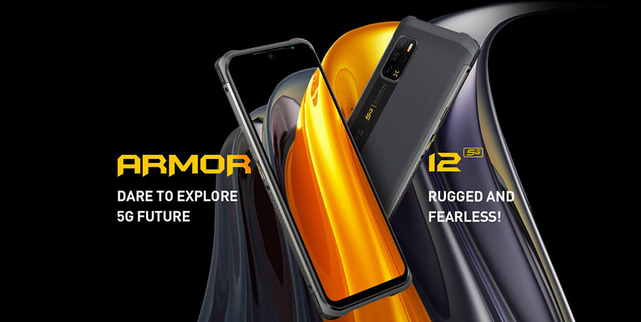 Ulefone Armor 12 5G 8/128Gb Black защищённый смартфон с NFC, громкими стереодинамиками, антибактериальным покрытием и беспроводной зарядкой