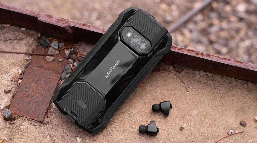 Особенность новинки Ulefone Armor 15 6/128GB Black - фронтальные стереофонические динамики.