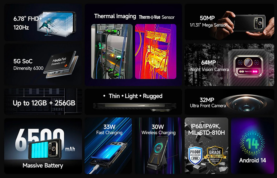 UleFone Armor 25T Pro 6500mAh Battery