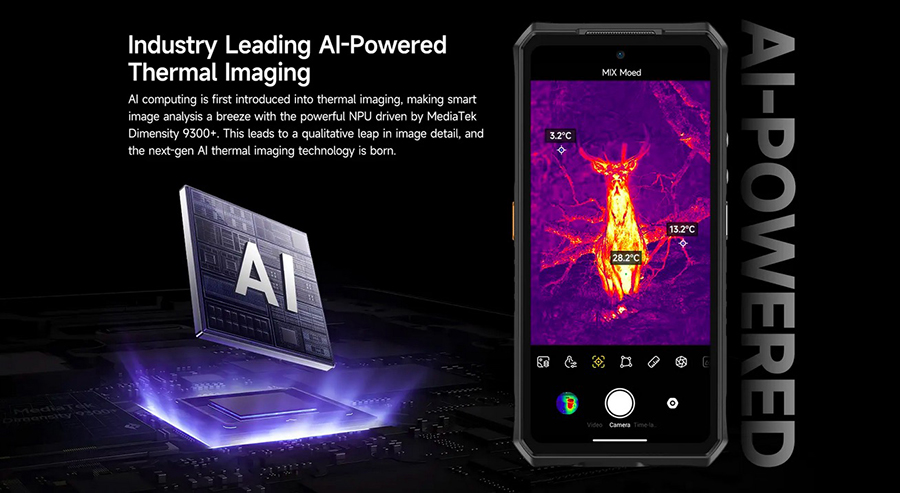 Ulefone Armor 28 Ultra Industry Leading AI-Powered Thermal Imaging