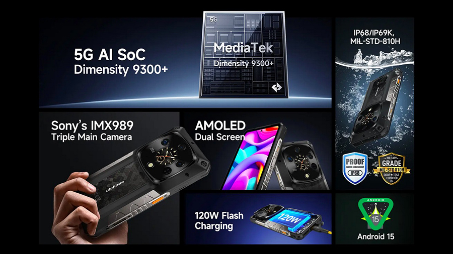 Ulefone Armor 28 Ultra 1TB UFS4.0 +32GB RAM =  16GB LPDDR5X + 16GB Dynamic RAM  