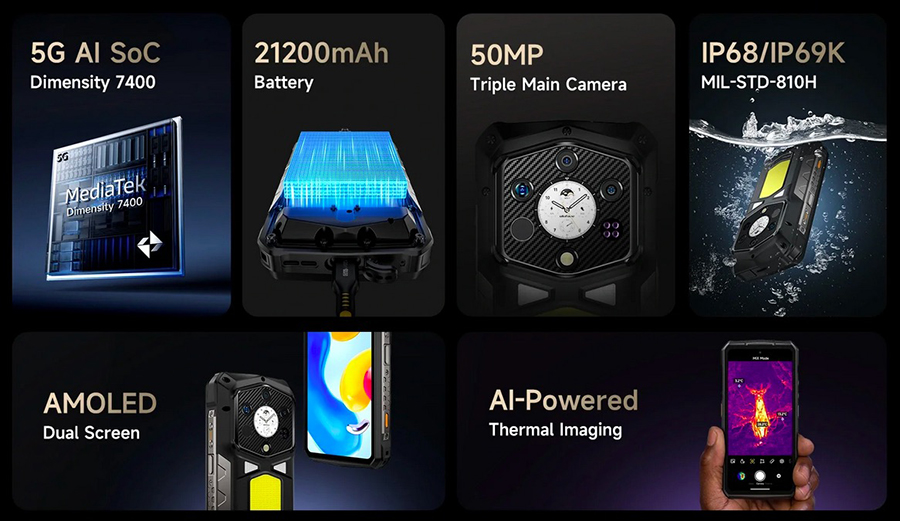 Ulefone Armor 29 Pro яркий 6.67" AMOLED-дисплей 120 Гц с Gorilla Glass 3