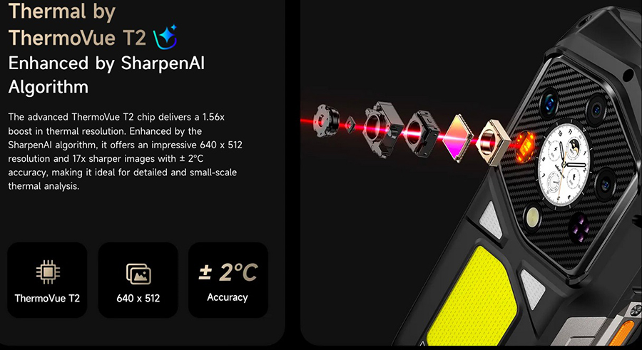 Ulefone Armor 29 Pro Thermal смартфон с тепловизором для поиска тепловых источников