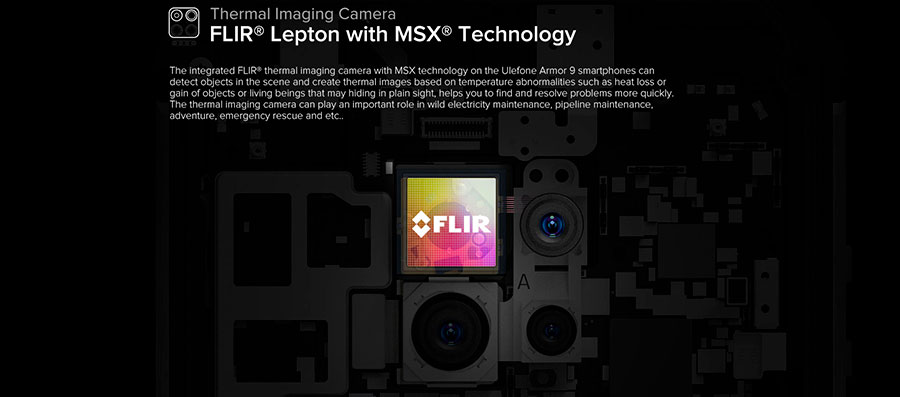Ulefone Armor 9 8/128GB имеет тепловизор FLIR, а также возможность подключения эндоскопа!